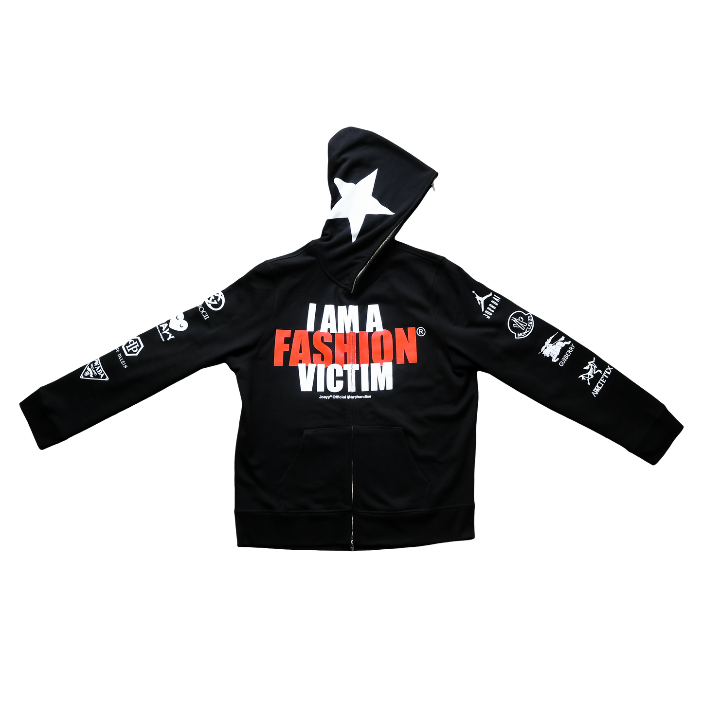 I AM A FASHION VICTIM Full-Zip Hoodie