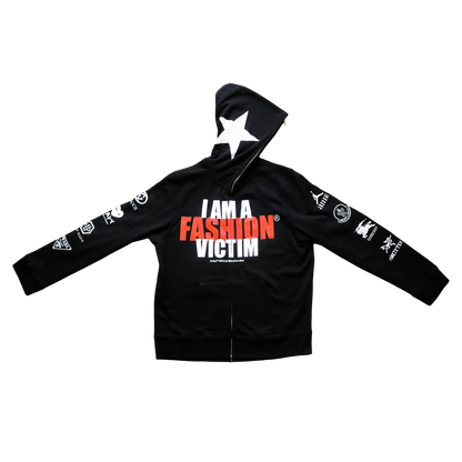 I AM A FASHION VICTIM Full-Zip Hoodie