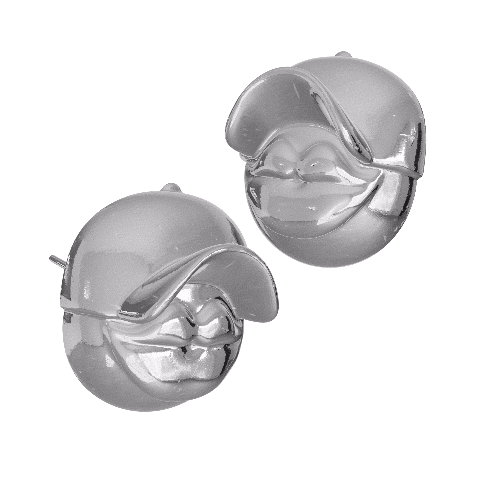 "1Man® Mascot" .925 Silver Earrings